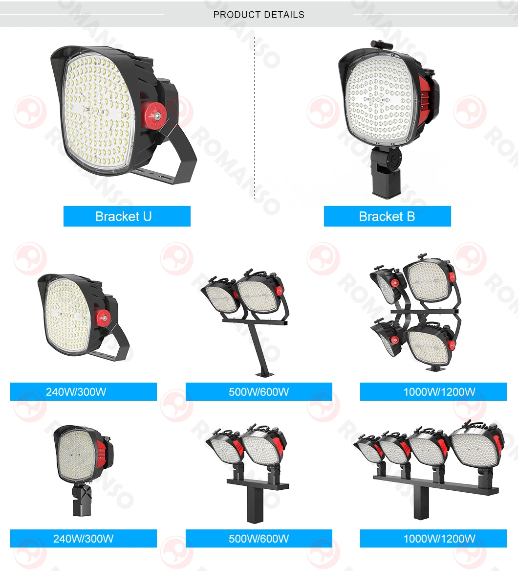 500 Watt LED Stadium Lights No Flicker Stadium LED Lighting