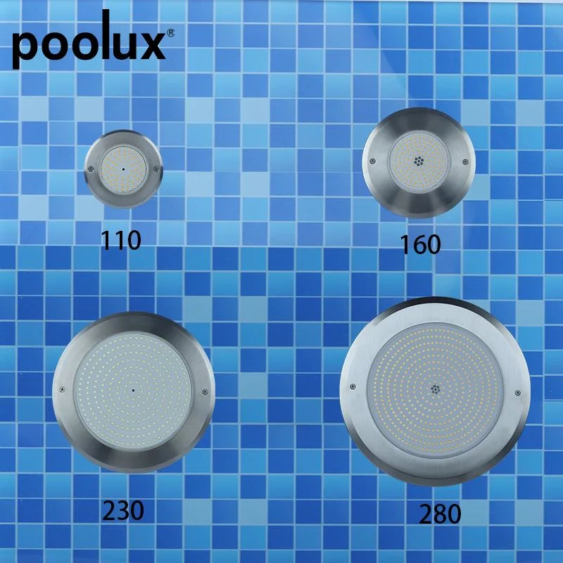 2021 Super Slim IP68 Waterproof Resin New LED Underwater Flat Pool Light Remote Control