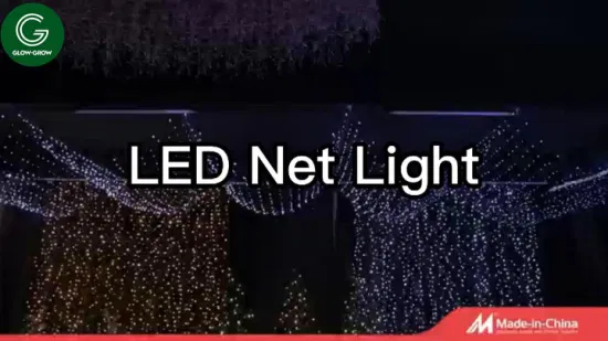 LED-Netzlicht, Netzlicht, Weihnachtslichterkette für Palmen im Freien, Hochzeit, Zuhause, Weihnachten, Navidad, Urlaub, Veranstaltung, kommerzielle Landschaftsdekoration